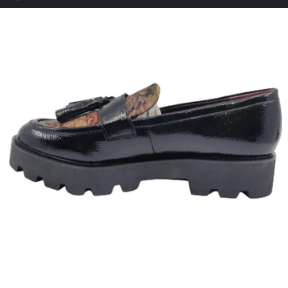 Franco Sarto Balinna Tassel Loafer Lug Heel  contrasting upper New w/Box sz 8